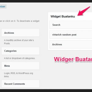 Membuat Tambahan Widget WordPress