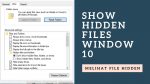Show Hidden File Windows 10 – Melihat File tersembunyi Pada Windows 10